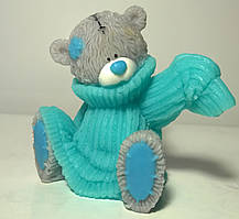 Сувенірне мило ручної роботи Тедді в светрі з довгими рукавами (в тубусі)