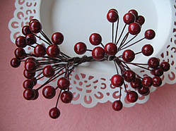 Ягоди гладкі бордові d 8 мм