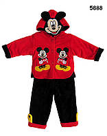 Флисовый теплый костюм Mickey Mouse для мальчика. 90 см