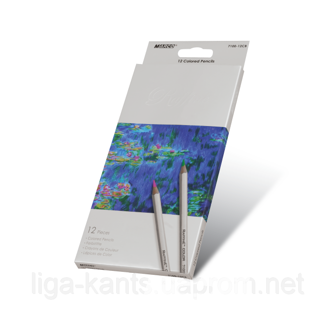 Олівці кольорові Marco Raffine 12 кольорів 7100-12