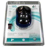 Бездротова мишка Logitech M185 black-blue USB