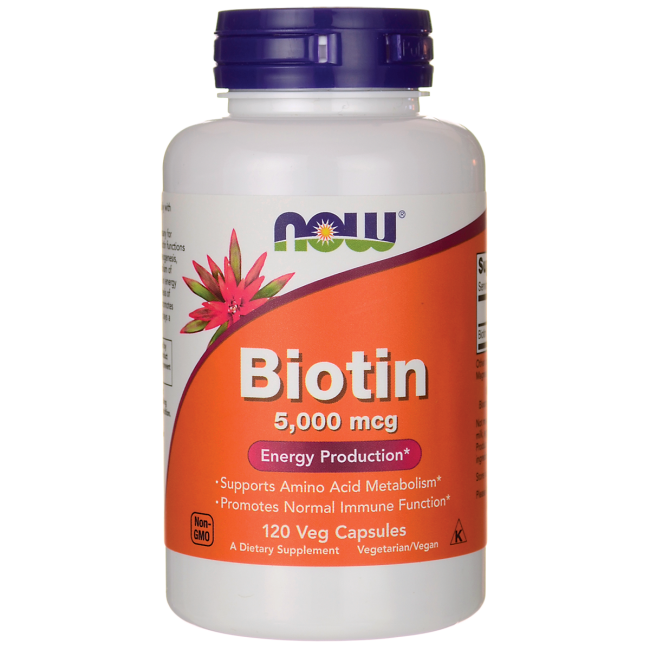 NOW - Biotin 5000 mcg (120 caps) / Біотин