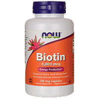 NOW - Biotin 5000 mcg (120 caps) / Біотин