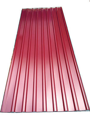 Профнактил покрівельний ПК-20 червоний товщина 0,4 розмір 3 Х1,15 м, фото 2