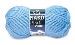 Nako SPORT WOOL ( Спорт Вул ) № 271 синя фіалка (Вовняна пряжа з акрилом, нитки для в'язання)