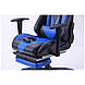 Професійне ігрове крісло з подушками, Геймерське VR Racer Magnus чорно-сині TM AMF, фото 5