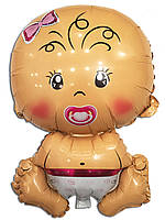 Повітряна кулька фольгований Карапуз дівчинка 71 х 47 см