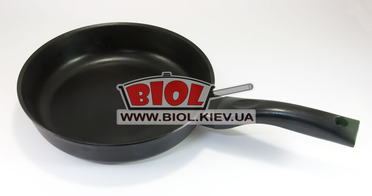 Сковорода алюмінієва 22 см (висота 5 см) з антипригарним покриттям БІОЛ "Класик" 2207P, фото 1