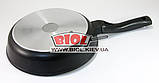 Сковорода алюмінієва 22 см (висота 5 см) з антипригарним покриттям БІОЛ "Класик" 2207P, фото 3
