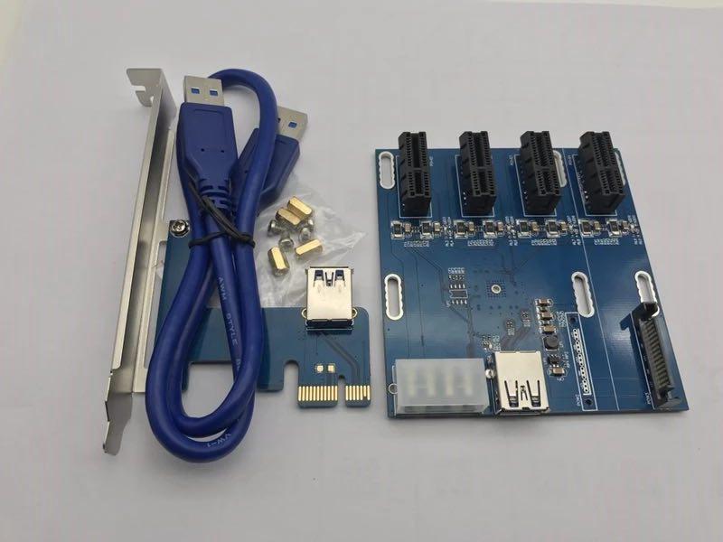 Плата pci x1 - x4 райзер розширювач