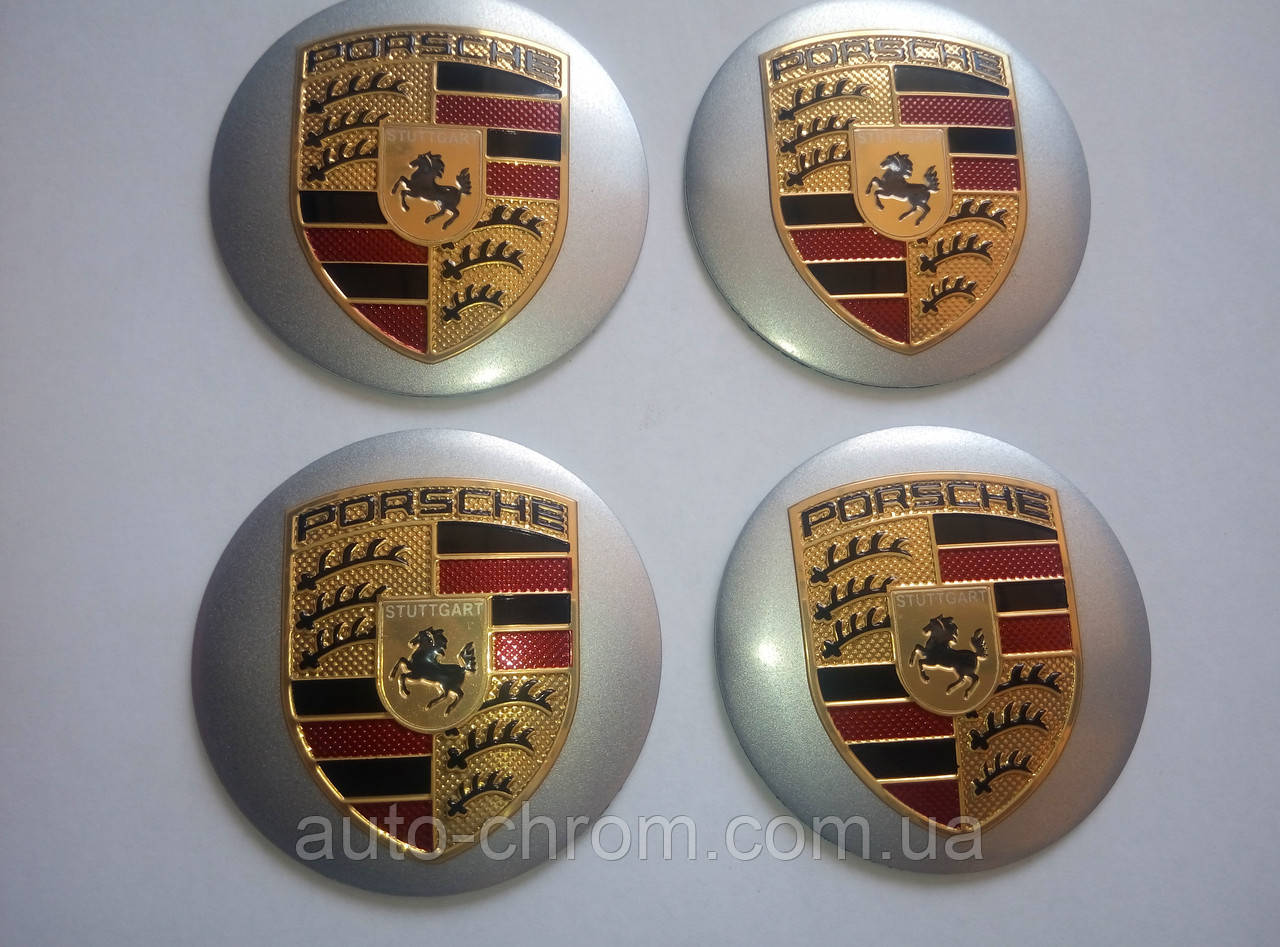 Наклейка опукла на ковпачок диска Porsche 56 мм, фото 1