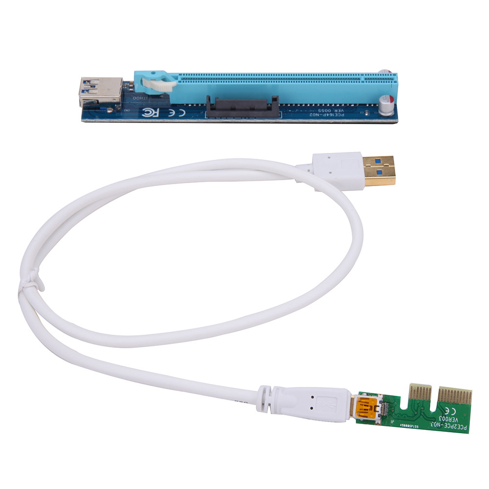 USB Riser райзер rizer x1-x16 SATA кут 60см #100433