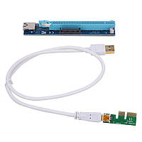 USB Riser райзер rizer x1-x16 SATA угол 60см #100433