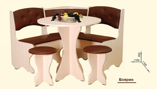 Кухонный уголок Боярин (размеры) Кухонный уголок Боярин (размеры)