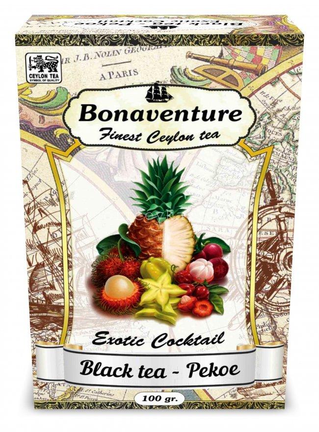Чай чорний Bonaventure "Exotic cocktail" Екзотичний Коктейль 100 г