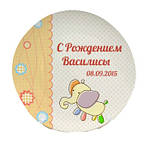 Тарілка з Вашим дизайном біла керамічна, D-27 см, фото 4