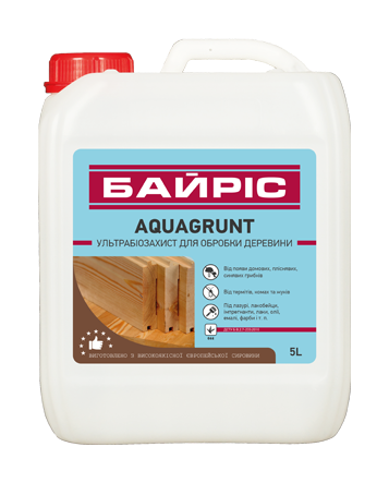 AQUAGRUNT 10л - біозахист для деревини