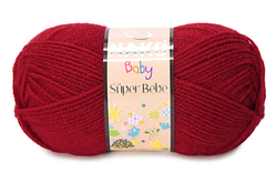 Nako BABY SUPER BEBE (Бейбі супер бебе) № 3641 червоний ( Пряжа 100% акрил, нитки для в'язання)