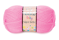 Nako BABY SUPER BEBE (Бейби cупер бебе) № 11158 розовый ( Пряжа 100% акрил, нитки для вязания)