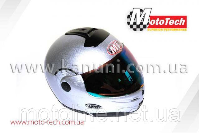 Шолом 108/508 (трансформер, закритий/тоноване скло) сірий MotoTech, фото 1