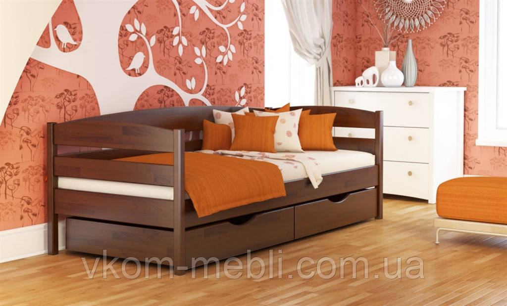 Ліжко односпальне дерев'яна Нота плюс, фото 1