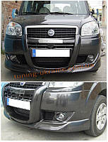 Спідниця на передній бампер під фарбування на Fiat Doblo 2000-2006