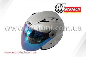 Шолом HF-210 (відкрите/тоноване скло) сірий MotoTech