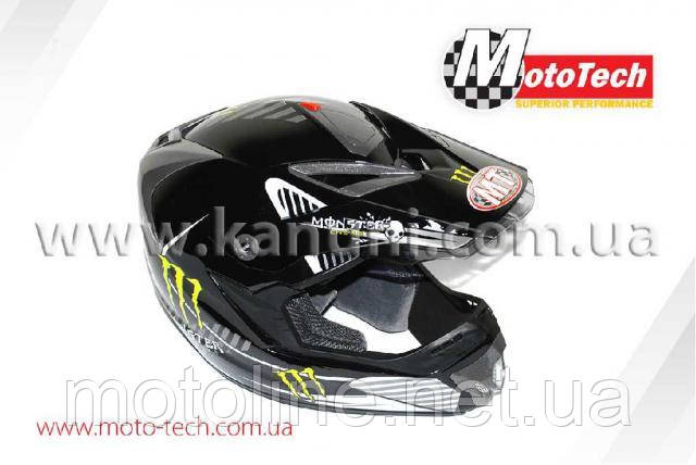 Шолом HF 117 чорний MotoTech