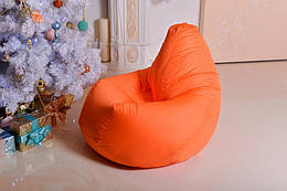 Безкаркасне крісло мішок помаранчеве
