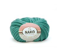 Nako PURE WOOL PLUS (Пур Вул Плюс) № 2271 зеленая бирюза (Шерстяная пряжа, нитки для вязания)