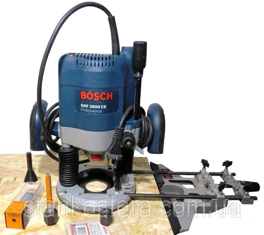 Фрезер Bosch GOF 2000 CE бу + цанги 10 і 12 мм + фреза CMT 912.622.11 D=12 мм