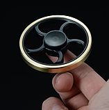 Дизайнерський спінер Hand Fidget Spinner «Гіроскоп» бронза, фото 3