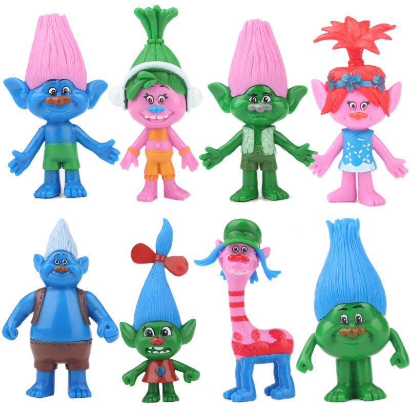 Іграшки Тролі ( Trolls ) , 8 штук