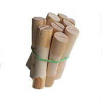Бігуді-кожушки дерев'яні для хімічної завивки (набір 8 штук, діаметр 14 мм)