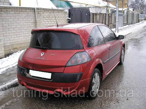 Спойлер Renault Megane 2 5d (спійлер на кришку багажника Рено Меган 2 хетчбек), фото 1