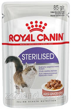 Royal Canin Sterilised в соусе, 12 шт - фото 1 - id-p185587133