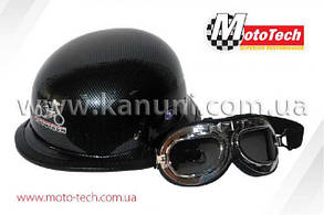 Шлем WLT-307 CARBON FIфBER+ ОЧКИ MotoTech