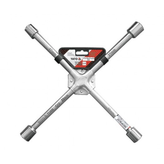 Ключ балонний YATO хрестовий посилений 17 х 19 х 21 х 22 мм