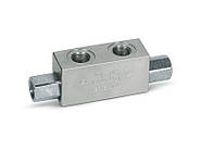 Гідрозамок двосторонній VBPDE 3/8" L, 35 л/хв