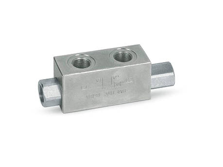 Гідрозамок односторонній VBPSE 3/8" L 4 VIE, 35 л/хв, фото 1