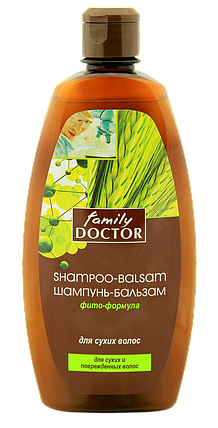 Шампунь-бальзам " Фіто-формула для сухого волосся " Family Doctor 500 мл (1721), фото 1