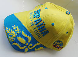 Кепка з логотипом України Жовта