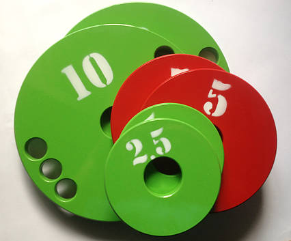 Набор дисков (блинов) для штанги 1-2.5-5-10-20 кг (77 кг), фото 2