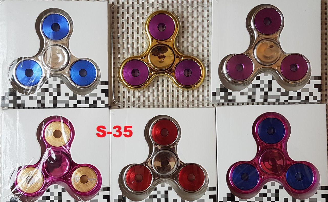 Спиннер / Спиннер потрійний Metallic S-35 / Хенд спиннер / Фиджет спиннер / Спинер