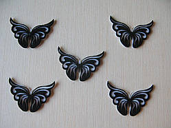 Метелик із фетру.Кольоровий із чорним.