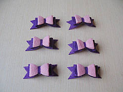 Бант великий. Колір фіолетовий і рожевий.