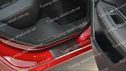 Накладки на пороги Peugeot 308 T9 (захисні накладки Пежо 308 2)