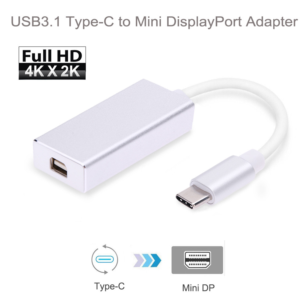 Адаптер Apple USB Type C USB 3.1 на Mini Display Port 4К HDTV 60fps Конвертер MacBook 2016/2017 - фото 2 - id-p24232906