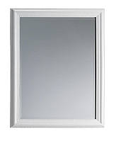 Зеркало настенное с деревянной рамкой 70x90 см белое, bobi