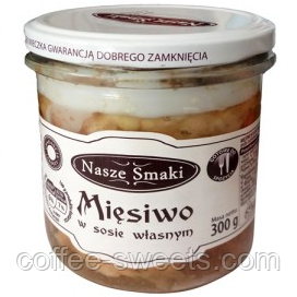 Тушкова свиняча у власному соку Nasze Smaki Miesiwo, 300 г., фото 2